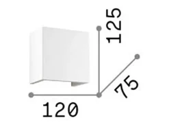 Ideal Lux Flash - 1 luz de pared, Blanco New