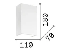 Ideal Lux Aplique Para Pared-Flash - 1 luz de pared, Blanco