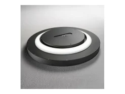 Ideal Lux Plafón-FLY Foco LED Semi Empotrado Integrado 45cm , 4000K, IP40 Negro