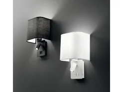 Ideal Lux Aplique Para Pared-GEA - Marco interior (la pantalla se vende por separado), E27 Negro