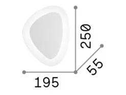 Ideal Lux Aplique Para Pared-Gingle - Aplique LED Integrado Blanco