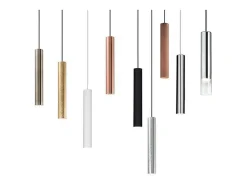 Ideal Lux Iluminación Exterior-Look - 1 lámpara colgante de techo delgada plateada, GU10 Plateado