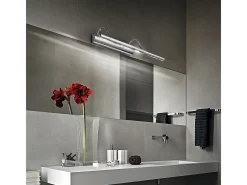 Outlet Ideal Lux Mirror-10 - Aplique de pared con 4 luces Cromado, G9 Gris