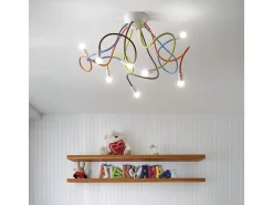 Ideal Lux Multiflex - Lámpara de techo de 8 luces con múltiples brazos Multicolor Sale