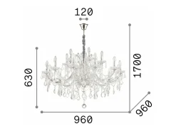 Online Ideal Lux Napoleon - Luz Colgante Luz Dorado