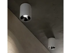 Ideal Lux Plafón-Nitro - Downlight LED 1 luz redonda de superficie blanca Blanco