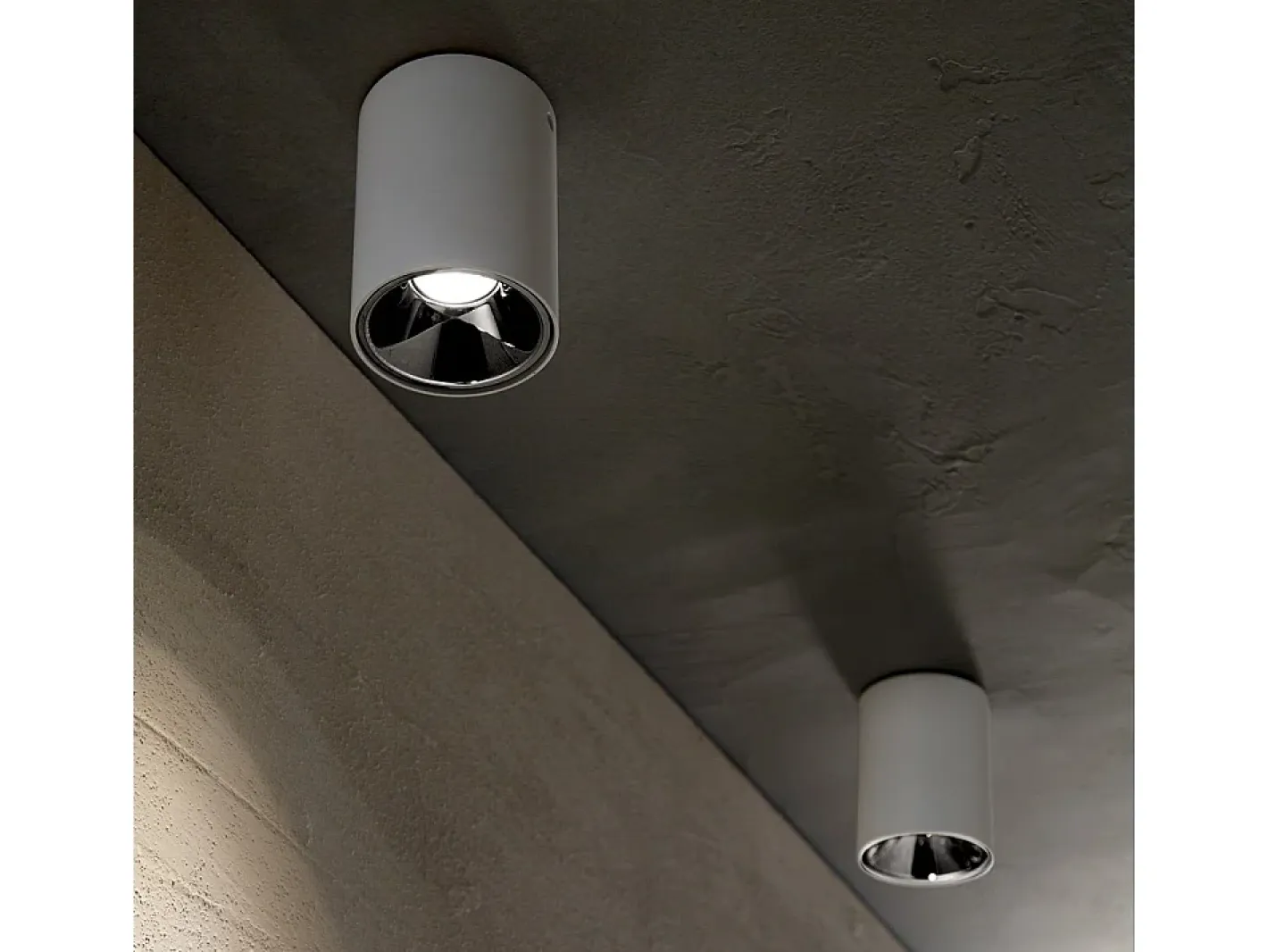 Ideal Lux Plafón-Nitro - Downlight LED 1 luz redonda de superficie blanca Blanco