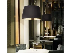 Ideal Lux Nordik - Lámpara colgante de techo tipo domo de 4 luces Negro Best