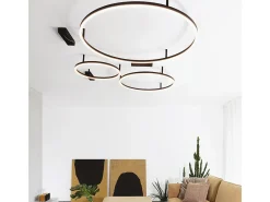 Discount Ideal Lux ORACLE Aro Led Integrado Semi Empotrado 70cm 3000K Negro