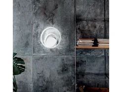 Ideal Lux OZ Lámpara de pared LED integrada Swirl regulable blanca, 3000K Blanco Sale