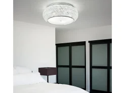 Ideal Lux Pasha' - Lámpara empotrada de techo de 10 luces Cromo, Cristal, E14 Gris Sale