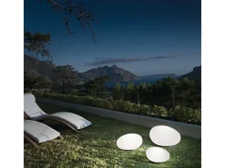Clearance Ideal Lux Sasso - 1 luz de suelo exterior blanca IP44 Blanco