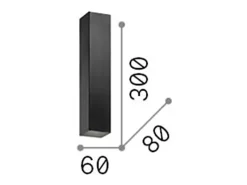 Hot Ideal Lux Sky - 2 Light Up & Down Aplique , GU10 Negro