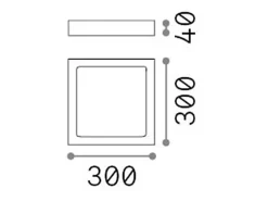 Discount Ideal Lux Universal - Foco empotrado grande cuadrado interior 1 luz LED Blanco