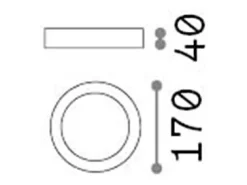 Ideal Lux Aplique Para Pared-Universal - Foco empotrado pequeño interior LED 1 luz Blanco