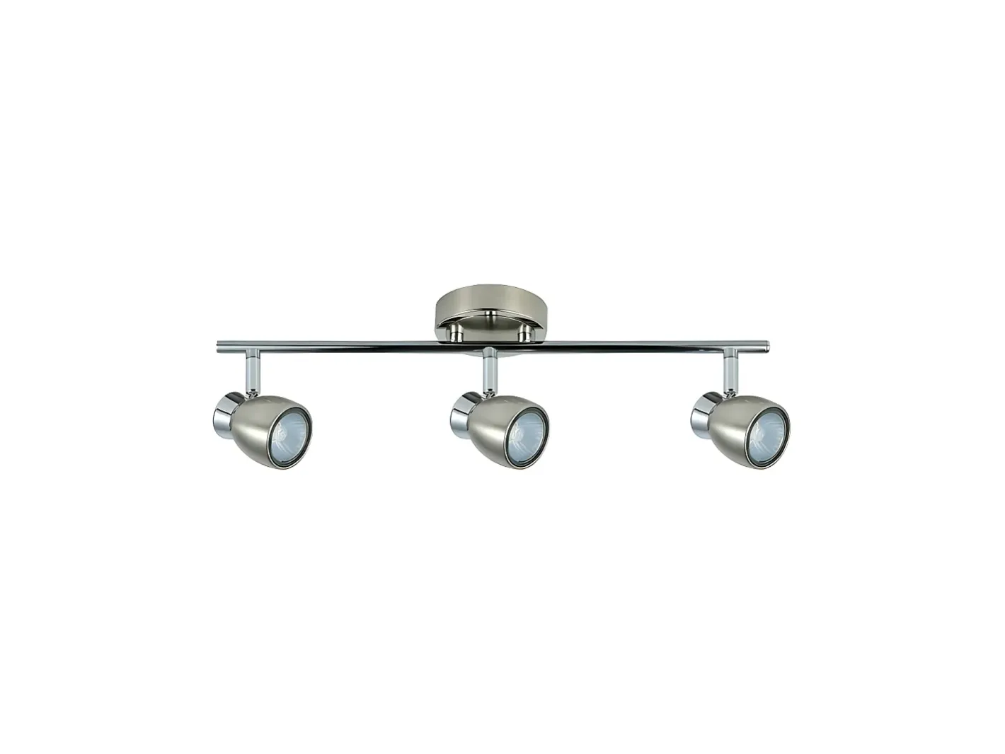 AKUNADECOR Plafón-Iluminacion Para Baño Chacho 3 Focos Niquel-cromo Plateado