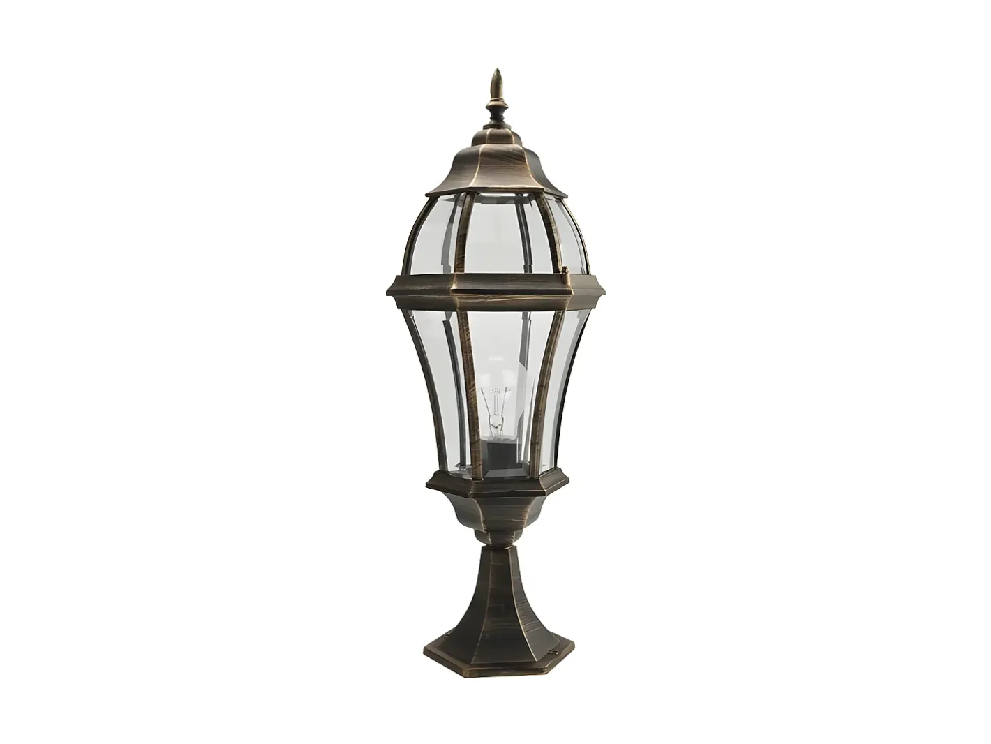 AKUNADECOR Iluminación Exterior-Iluminacion Para Jardin Sobremuro En Aluminio Becrux Dorado Negro