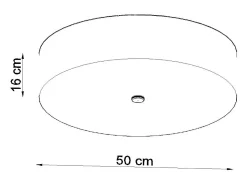 Discount Sollux Lighting Incasso Cilindrica Bianco 50cm E27 Plafón cilíndrico 50cm E27 Blanco