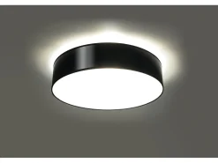 Sollux Lighting Incasso cilindrico nero 25cm E27 Plafón cilíndrico 25cm E27 Negro New