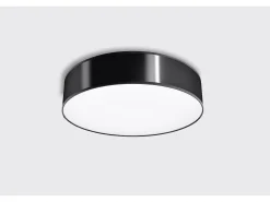Sollux Lighting Incasso cilindrico nero 25cm E27 Plafón cilíndrico 25cm E27 Negro New