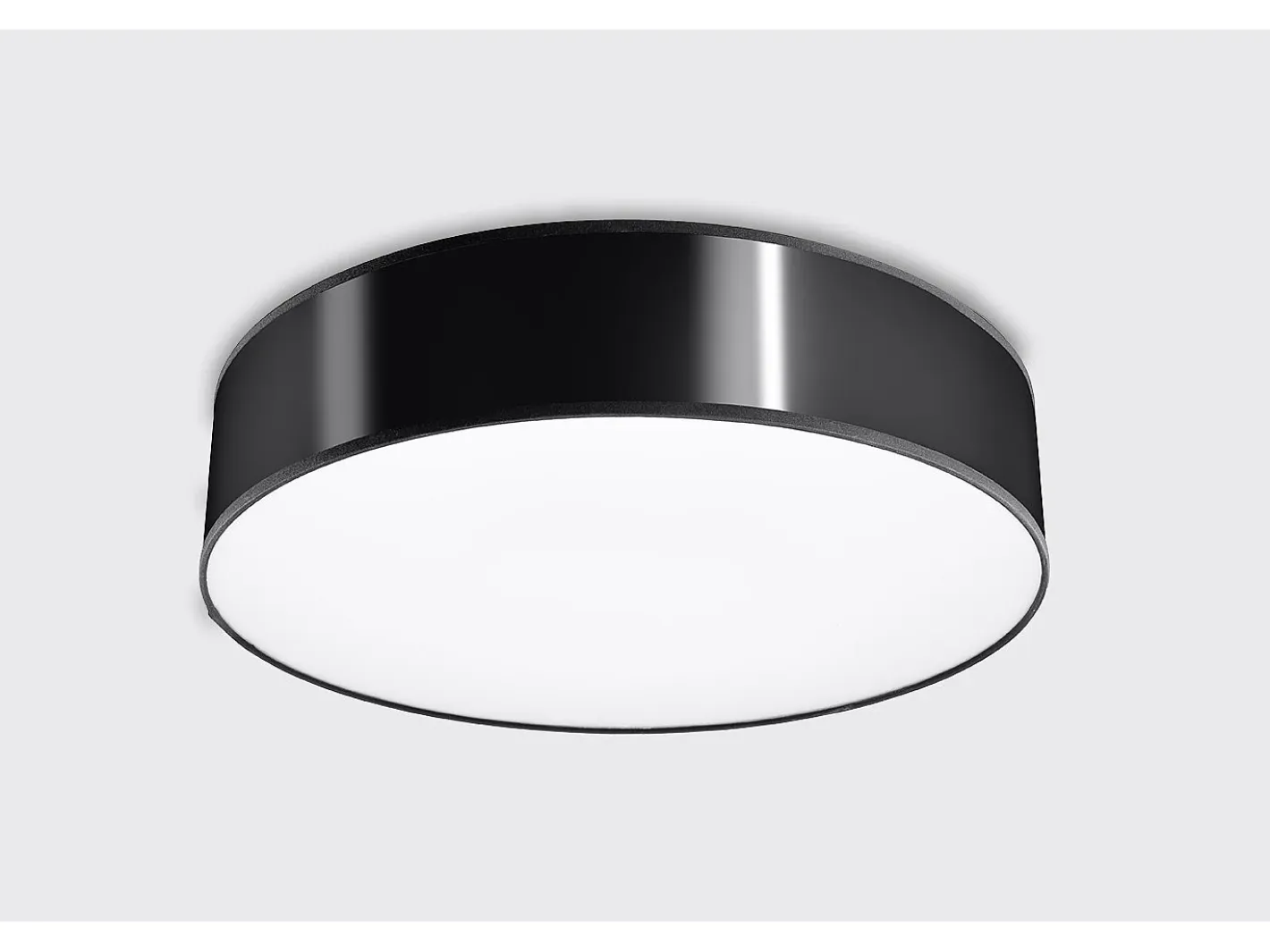 Sale Sollux Lighting Incasso cilindrico nero 55cm E27 Plafón cilíndrico 55cm E27 Negro