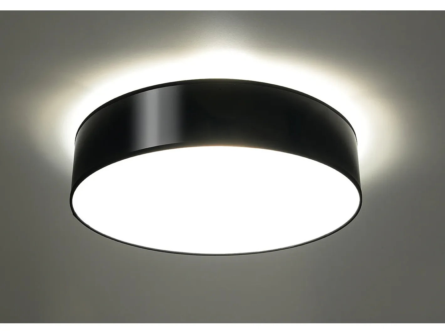 Sale Sollux Lighting Incasso cilindrico nero 55cm E27 Plafón cilíndrico 55cm E27 Negro