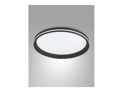 Discount Isy - Fabas Luce Lámpara de techo LED de aluminio - LED integrado 52W IP20 Negro