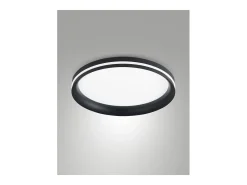 Discount Isy - Fabas Luce Lámpara de techo LED de aluminio - LED integrado 52W IP20 Negro