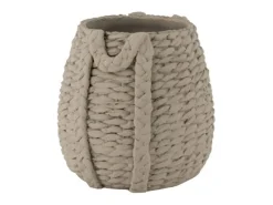 LANA DECO Jardinera de cemento 31.5x27x38 cm Gris New