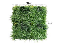 NORTENE Planta Artificial-Jardín vertical leafy 100 x 100 cm 1X3 M Verde