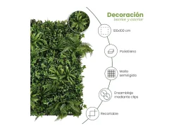 NORTENE Jardín vertical tropic wild 100 x 100 cm 1X1 M Verde Outlet