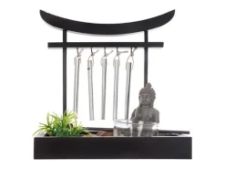 Atmosphera Jardín Zen decorativo 16,5x15x12 cm Negro Hot