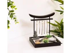 Atmosphera Jardín Zen decorativo 16,5x15x12 cm Negro Hot