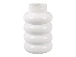 PRESENT TIME Jarrón Bobbly Glazed Grande - Blanco New