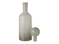 Best J-Line Jarrón botella de vidrio 15.5*15.5*46 cm Blanco