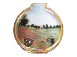 J-Line Jarrón-Jarrón de cerámica 24.5x5x25 cm "Les Chartistes Inspirado por Poppy Field Grande" Multicolor