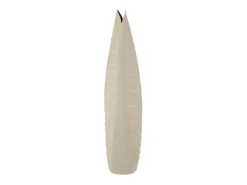 Jarrón de metal , 31 x 13 x 53,5 cm Beige Outlet