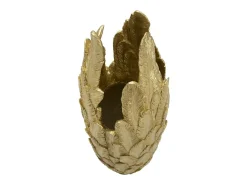 Jarrón de plumas cm 34.5X34X91 Dorado