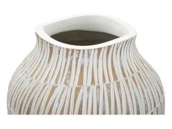 Jarrón de resina 22x44 cm Blanco Clearance