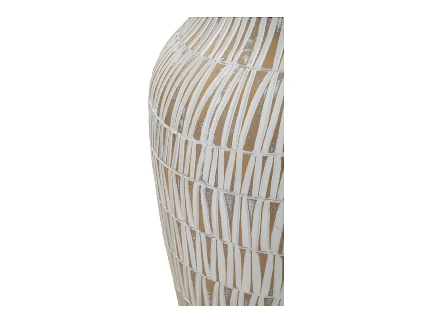 Jarrón de resina 22x44 cm Blanco Clearance