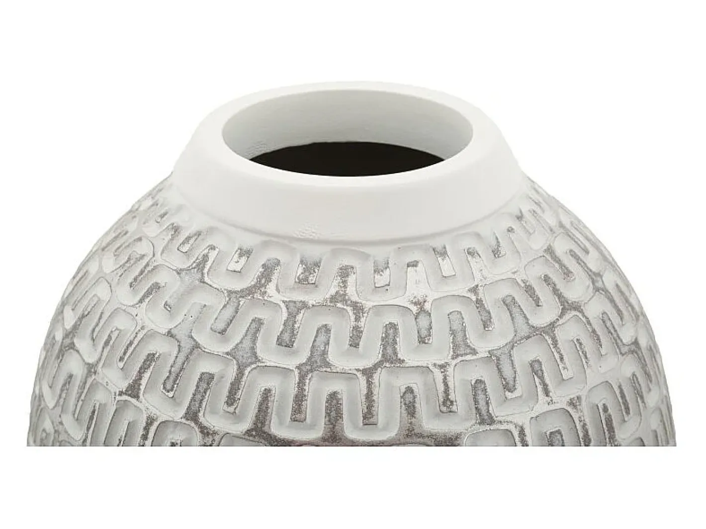 Jarrón de resina 21x43 cm Blanco Outlet