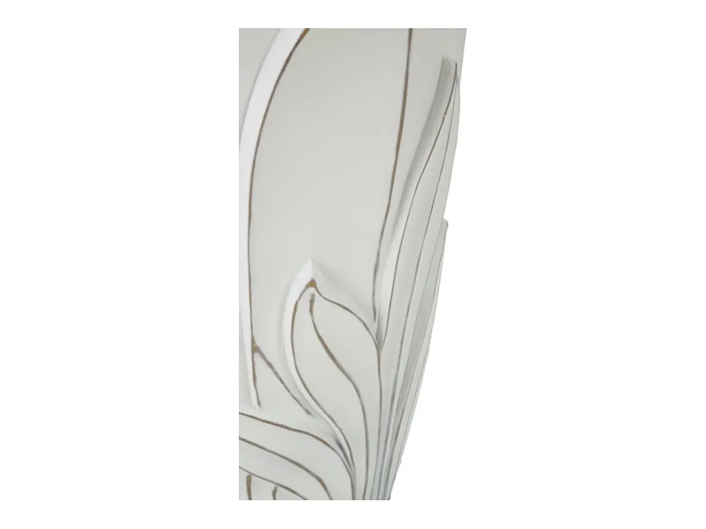New Jarrón de resina 29x48 cm Blanco