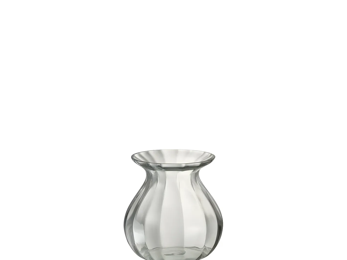 J-Line Jarrón de vidrio de 18x18x20 cm Transparente Outlet