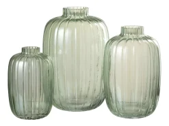 Online J-Line Jarrón de vidrio 20x20x29.5 cm Verde