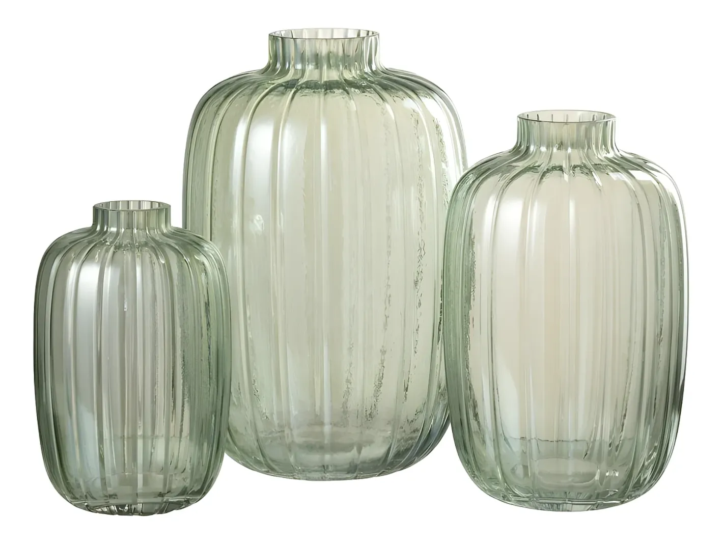 Online J-Line Jarrón de vidrio 20x20x29.5 cm Verde