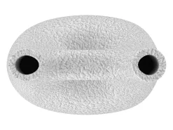 Rendez-Vous Déco Jarrón-Jarrón decorativo de terracota H42cm - Cruz Blanco