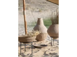 Sale J-Line Jarrón extralargo chad papel mache marrón Alt. 86 cm Marru00f3n
