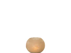 J-Line Jarrón-Jarrón soda redondo cristal oro Alt. 14 cm Dorado
