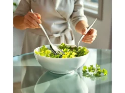 Lou Laguiole Jet - Cubiertos ensalada Plateado