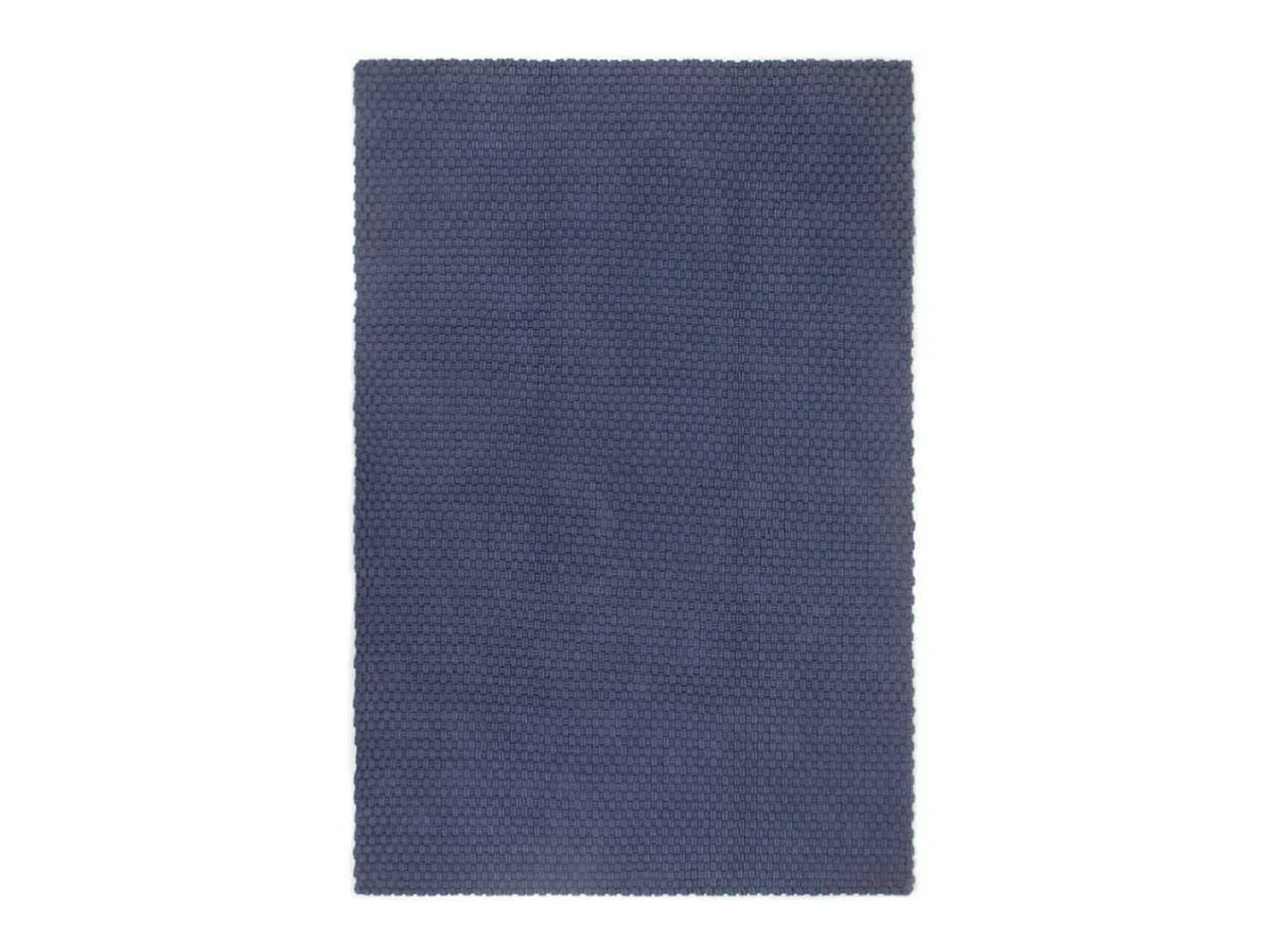 Garden Furniture Jochem Alfombra rectangular algodón marino 180x250 cm Azul Outlet